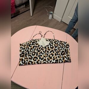 J.Crew Leopard Print‎ Sleeveless Top V-Neck Blouse